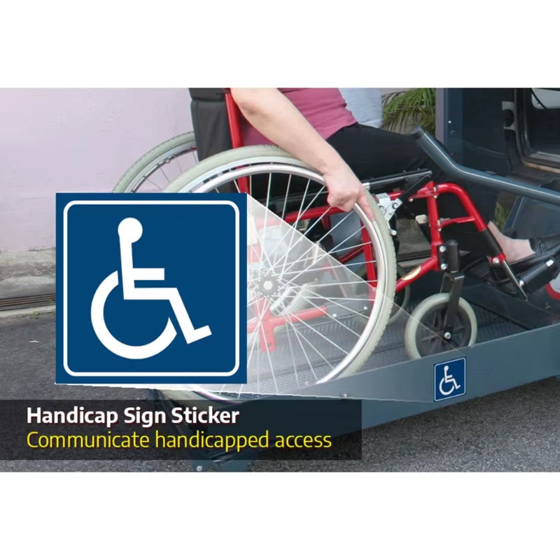 10Pcs Disabled Sign Disability Mobility Parking Car Sticker Self Adhesive Decal for Car Auto Accessories