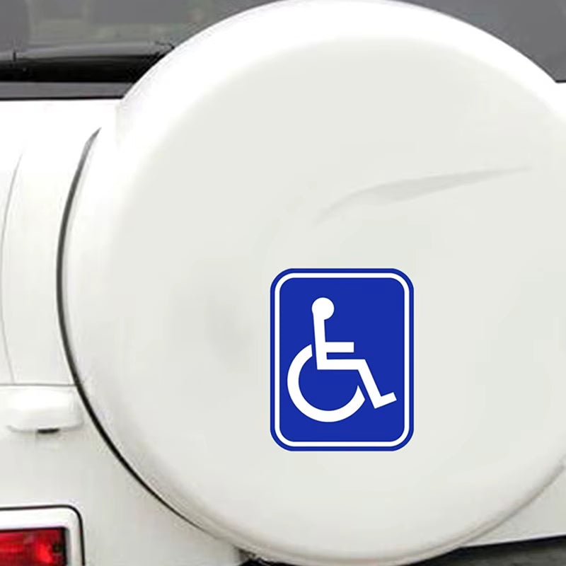 2PCS Disabled Sign Disability Mobility Parking Car Sticker PVC Decal for Auto
