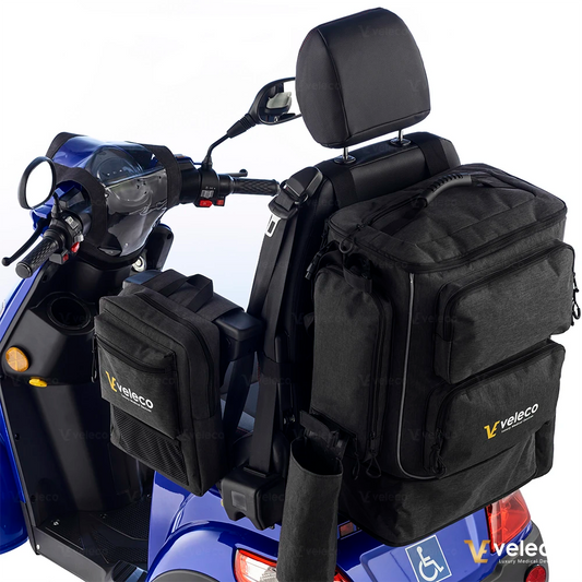Bolsa Grande Multifuncional para Scooter de Movilidad y Silla de Ruedas