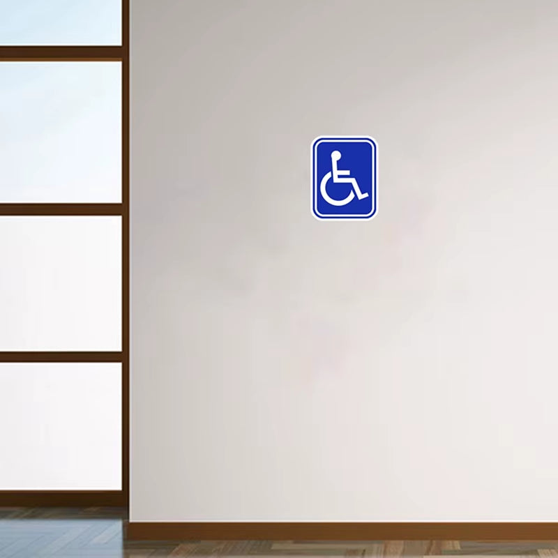 2PCS Disabled Sign Disability Mobility Parking Car Sticker PVC Decal for Auto