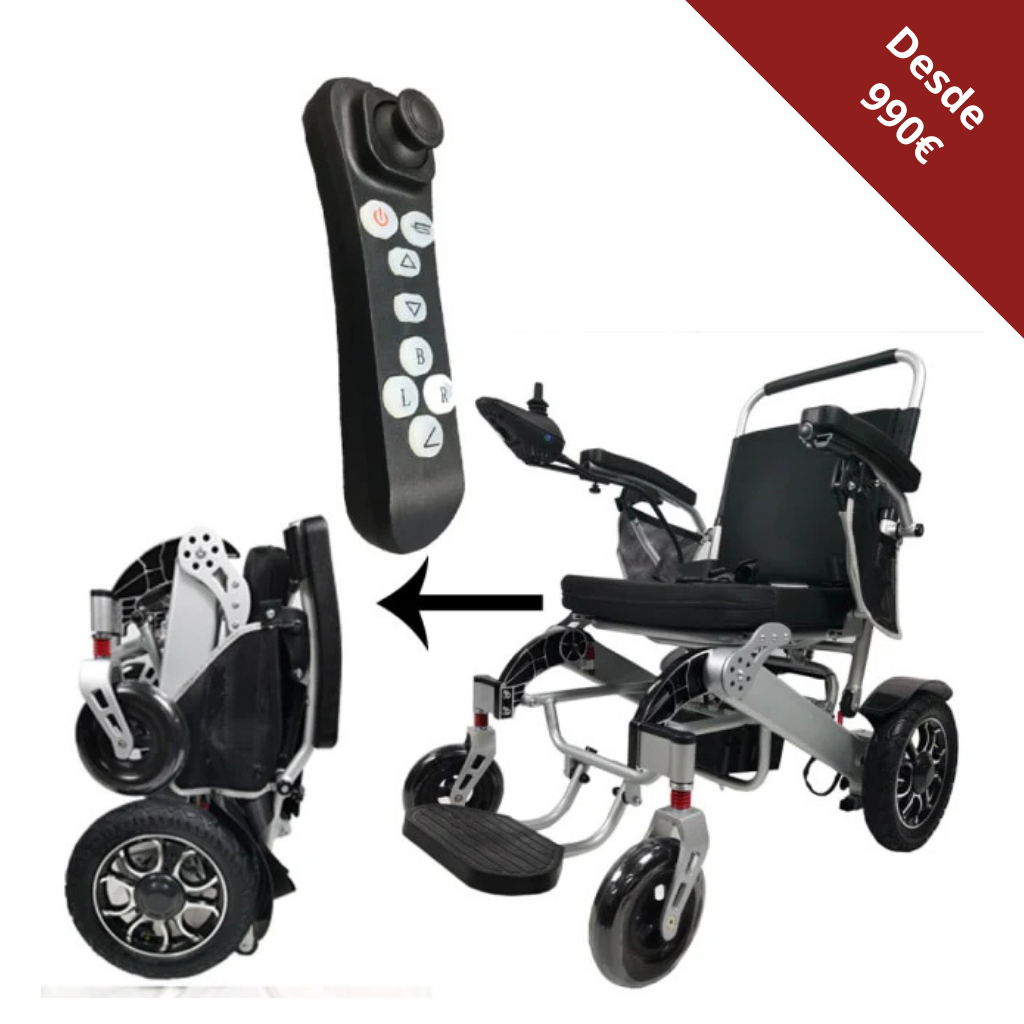 Silla de Ruedas Eléctrica Plegable Modelo TOLEDO iva Reducido