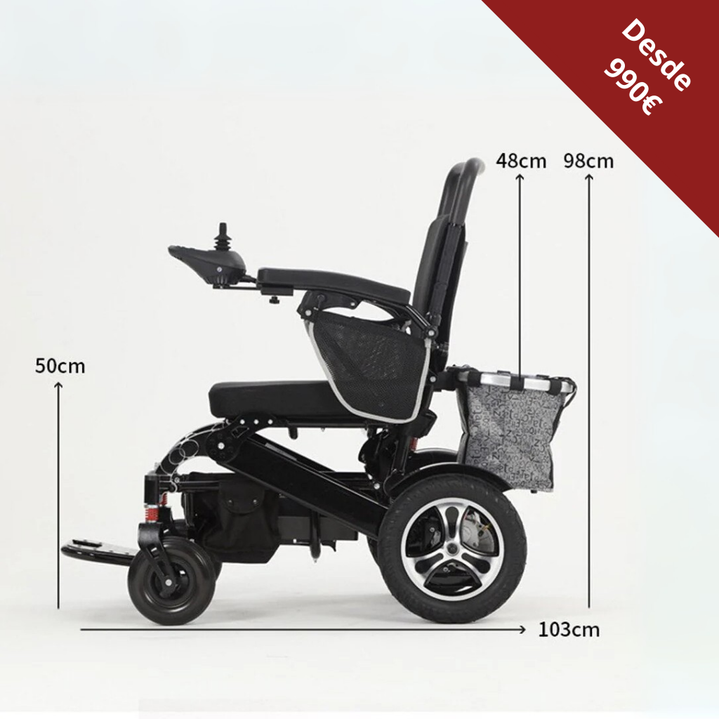 Silla de Ruedas Eléctrica Plegable Modelo TOLEDO iva Reducido