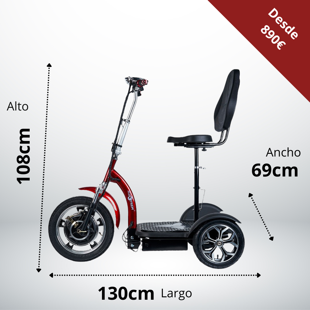 Scooter Eléctrico para mayores y personas con discapacidad Modelo MB16