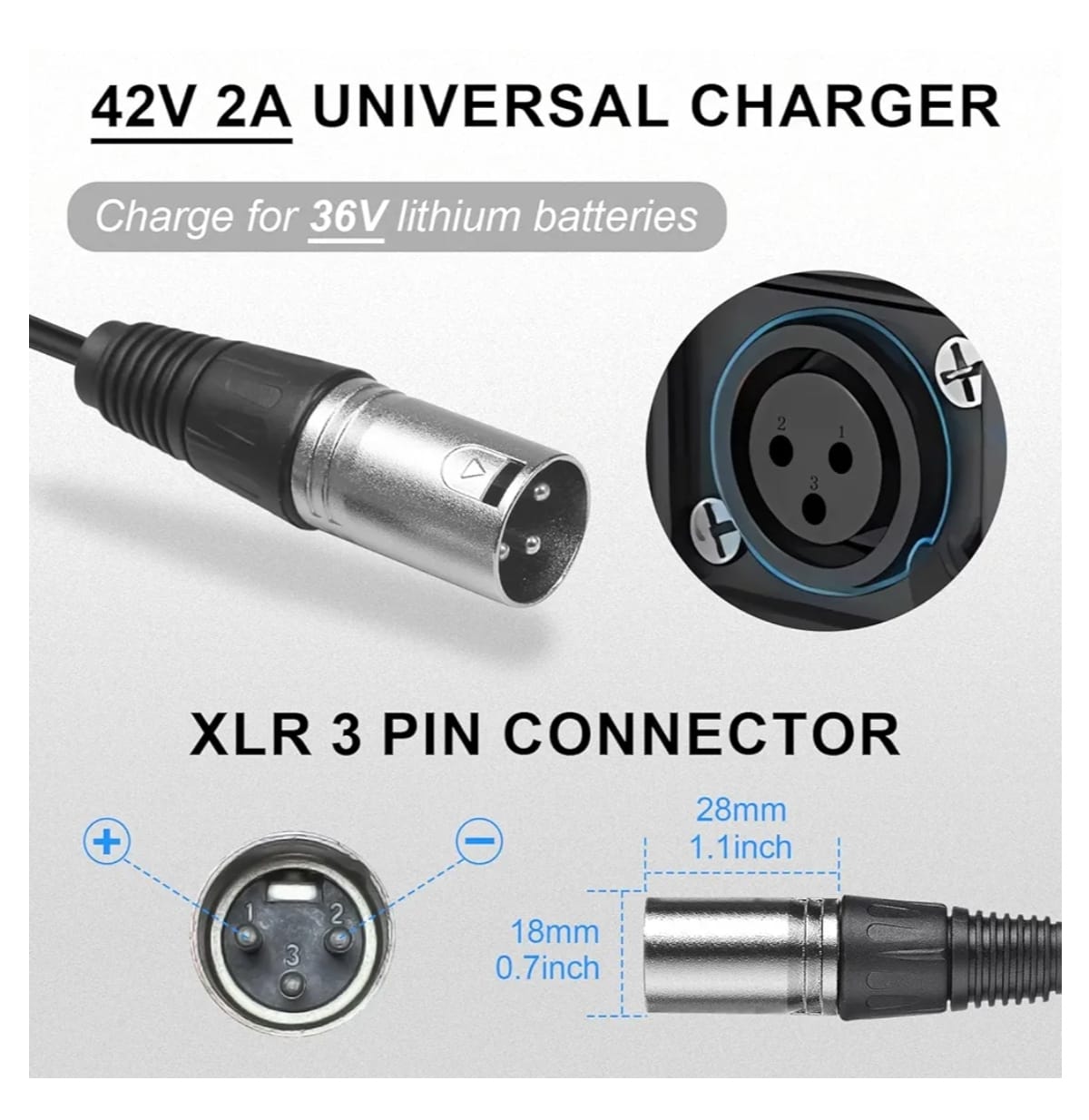 Cargador Original Alifero PRO Cargador de 24V ,2.0A
