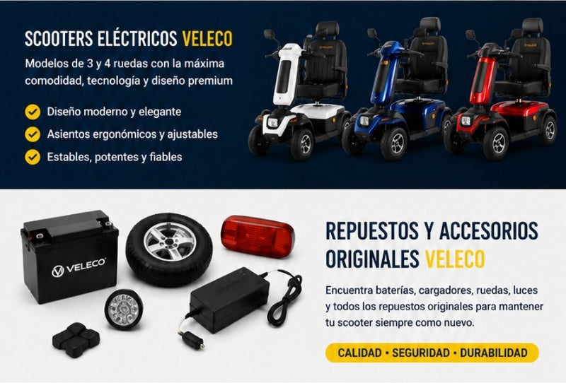 Colección VELECO Scooters Eléctricos y Repuestos  | Mobility Vida