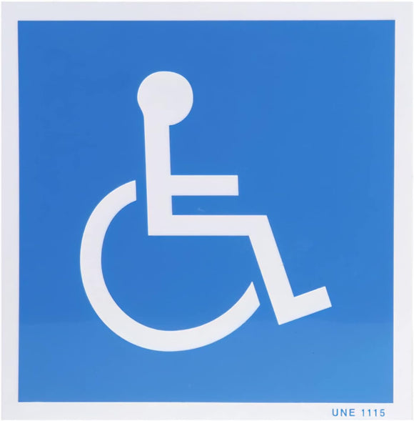 Pegatina para discapacitados 21 X 21 cm