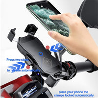 Soporte de teléfono móvil de aleación de aluminio para Scooter.