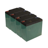 Baterías 4 X 12V para Veleco, Tekuon, Libercart, assistant, invacare, dortomedical