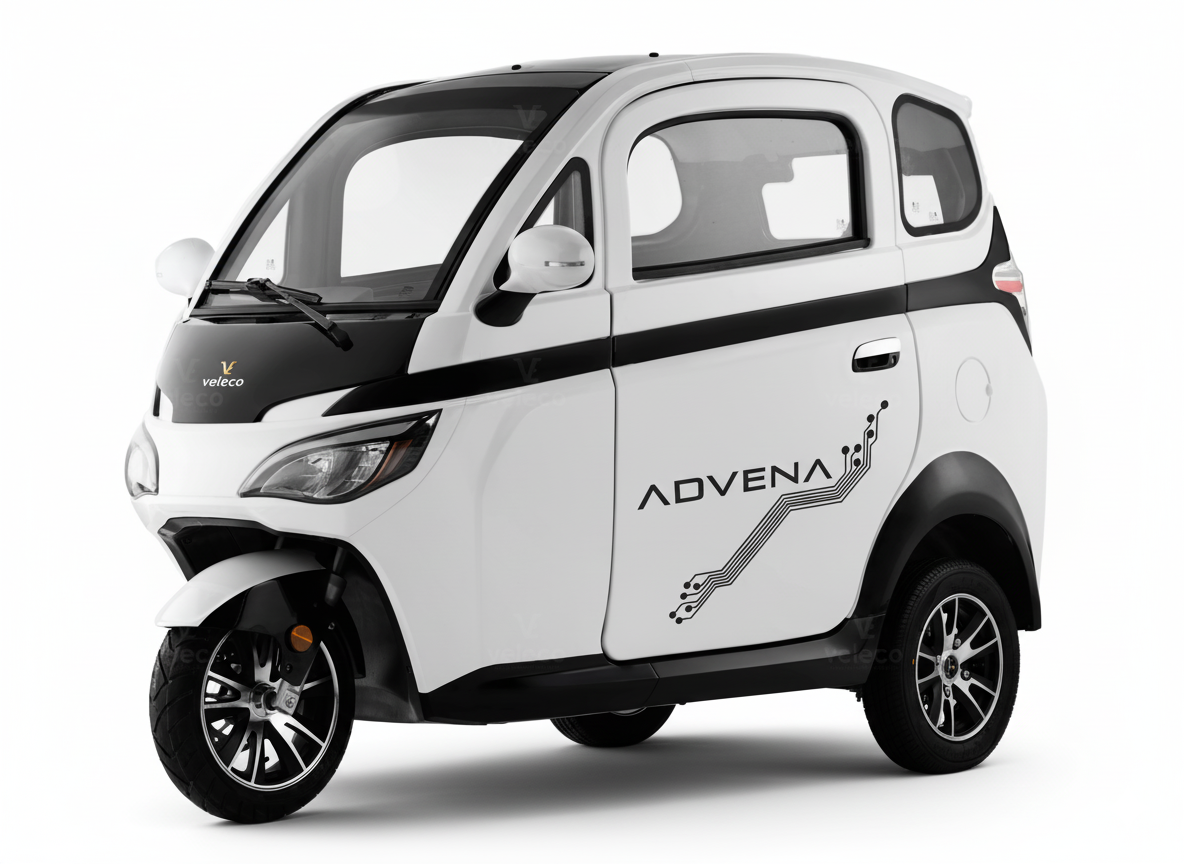 Advena Veleco Minicoche eléctrico de tres ruedas con protección total, IVA reducido 4%