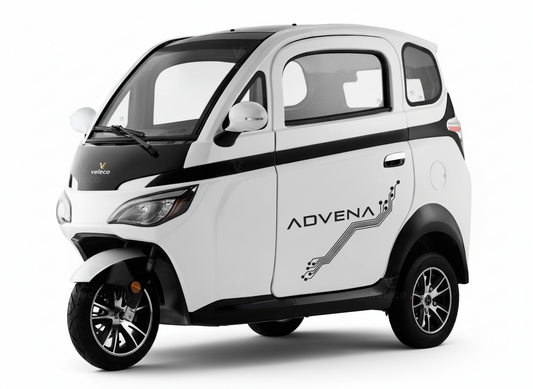 Advena Veleco Minicoche eléctrico de tres ruedas con protección total, IVA reducido 4%