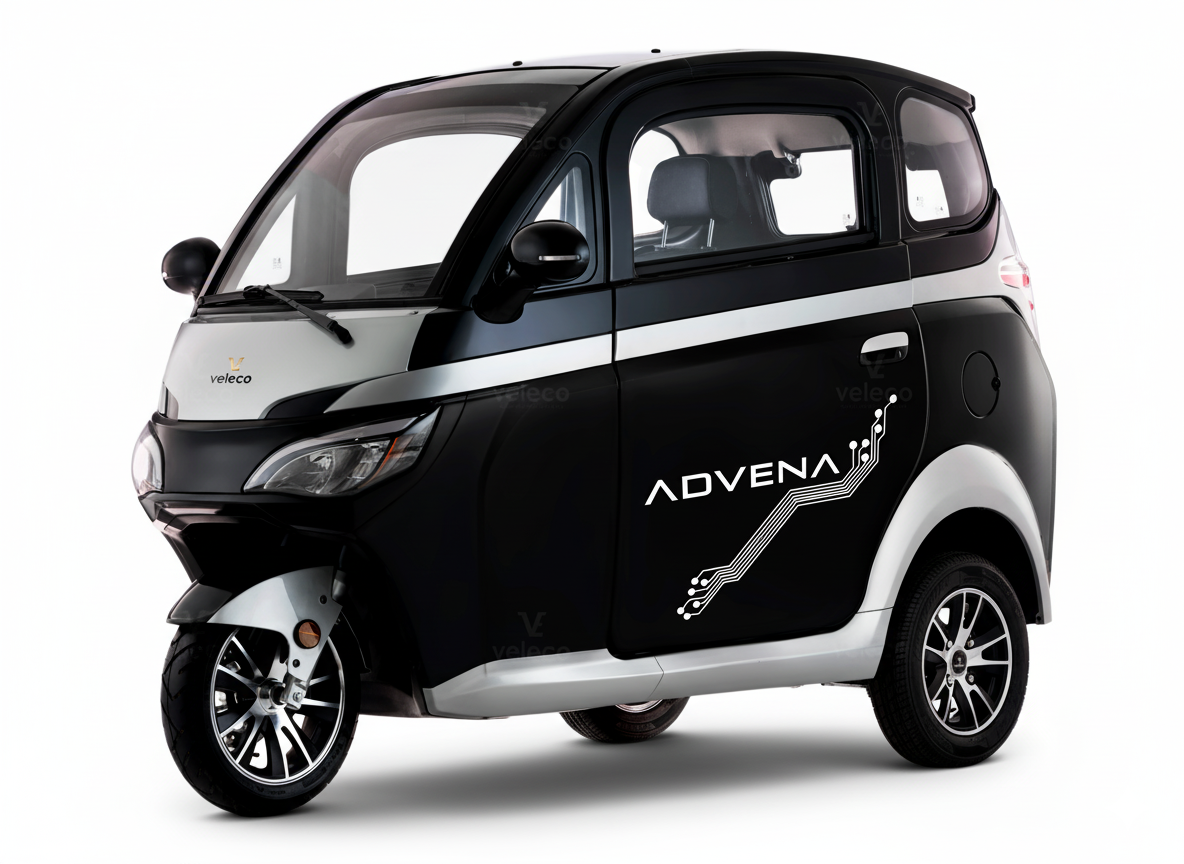 Advena Veleco Minicoche eléctrico de tres ruedas con protección total, IVA reducido 4%