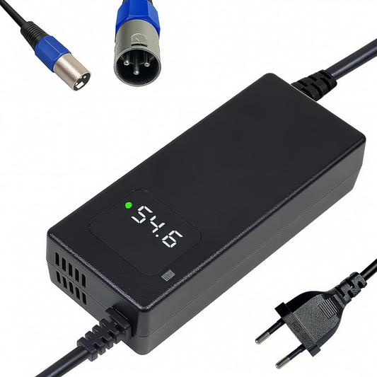 Cargador batería 54,6V 2A , para Veleco, Tekuon, Libercart, assistant, invacare, dortomedical