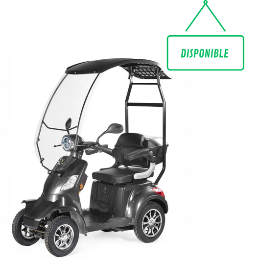 SEMI NUEVO Scooter Eléctrico veleco Faster Gris con Techo