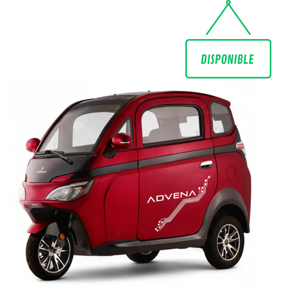SEMI NUEVO Advena Veleco Minicoche eléctrico de tres ruedas con protección total Rojo