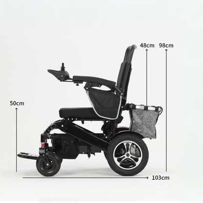 Silla de Ruedas Eléctrica Plegable  Modelo TOLEDO iva Reducido