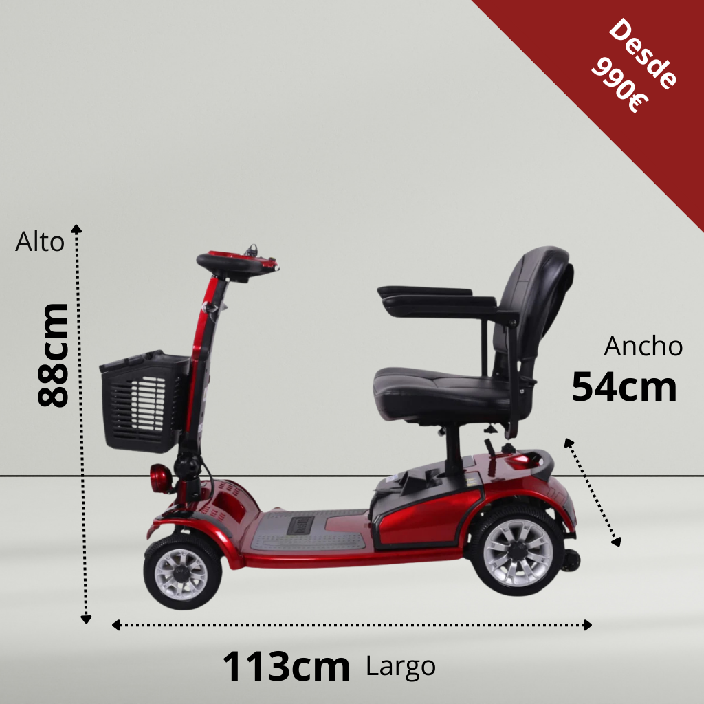 Scooter Eléctrico para mayores y personas con discapacidad Modelo MATE iva Reducido