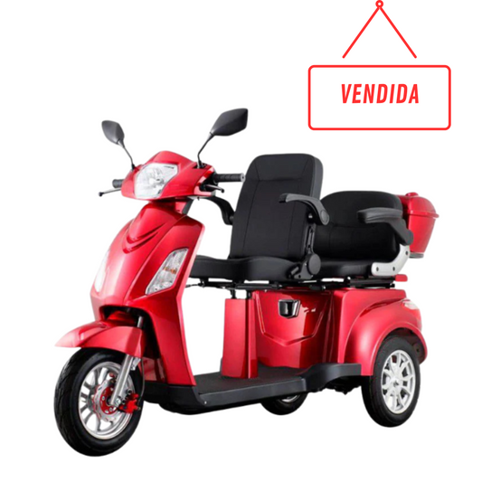 SEMI NUEVO Scooter Eléctrico MB18 Litio Doble asiento Rojo