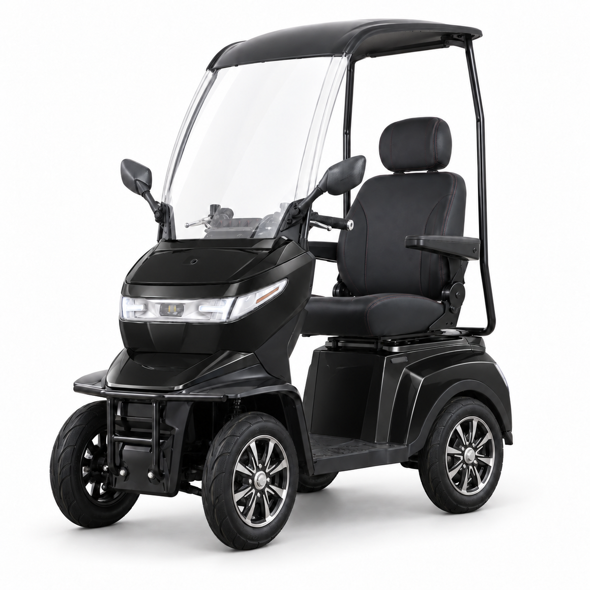 MB44 · Scooter eléctrico de 4 ruedas con techo