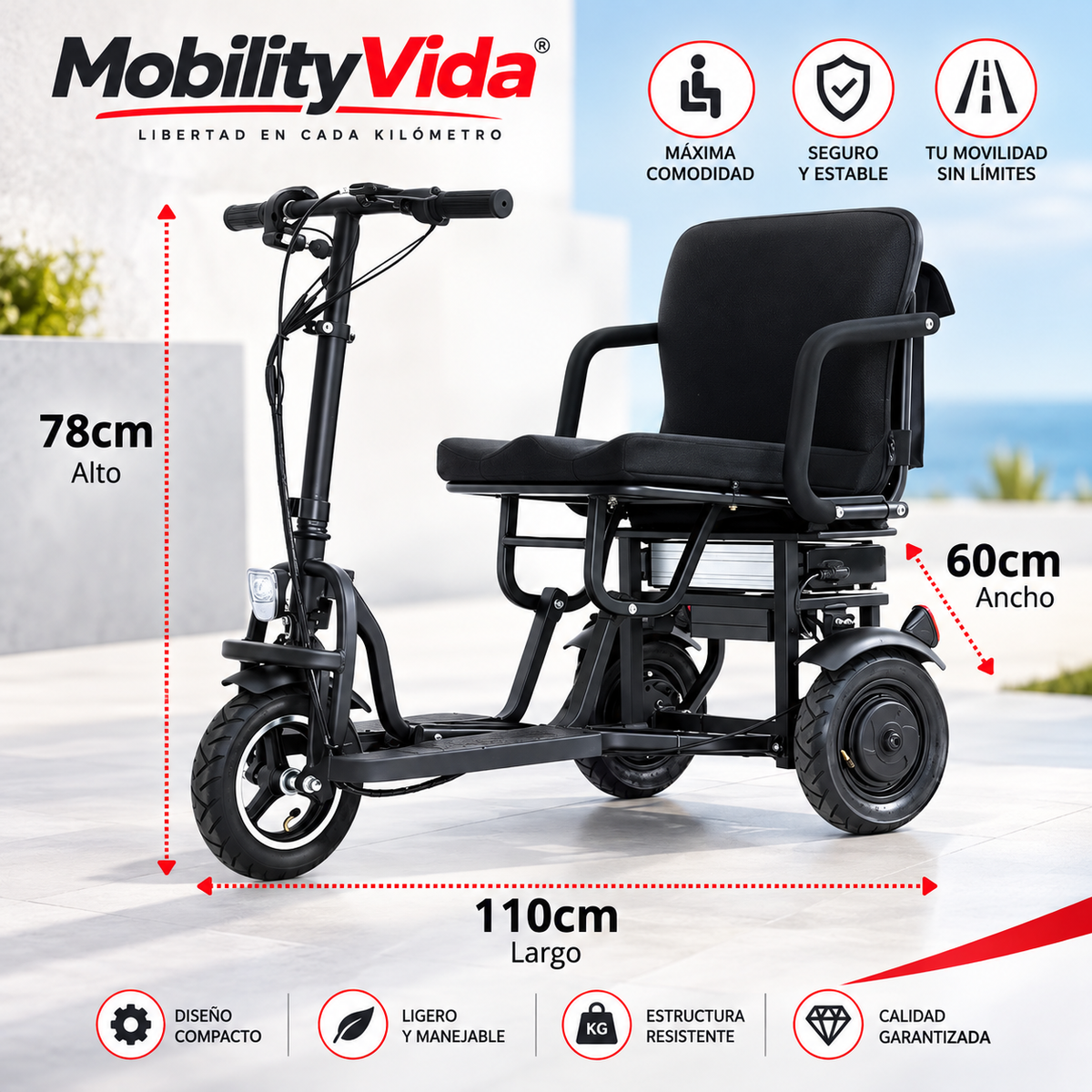 Scooter Eléctrica Mobility MB T3 iva Reducido