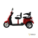 Scooter Eléctrico ZT18 Rojo Doble asiento - Mobility-Vida